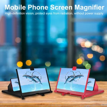 10 Tolli 3D Mobiiltelefoni Ekraani Luup HD Video Võimendi Seista Konsool Koos Filmi Mäng Suurendusklaasi Kokkuklapitavad Telefoni Laua Omanik