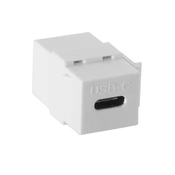 USB-C Type-C-Naiste ja Naiste Laiendamine Keystone Jack Koppel Adapter Seina Plaat Paneel